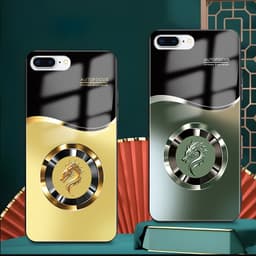 Ốp Lưng Kính Auro cho IPHONE 7 PLUS/ 8 PLUS –Sáng Bóng - Sang Trọng - Viền Dẻo - Họa Tiết Good Luck 5