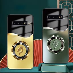 Ốp Lưng Kính Auro cho SAMSUNG GALAXY S10/ S10 PLUS/ S10 5G –Sáng Bóng - Sang Trọng - Viền Dẻo - Họa Tiết Good Luck 5
