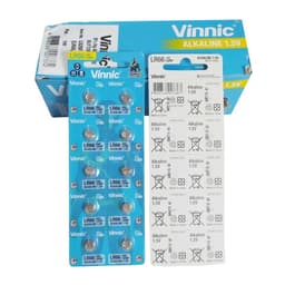 Pin Cúc Áo 1.5V AG4, LR66, 626, 377 ( Vỉ 10 Viên). LMS 7