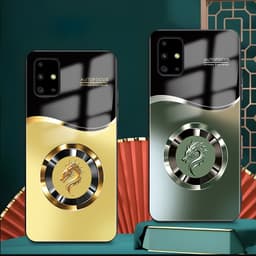 Ốp Lưng Kính Auro cho SAMSUNG GALAXY A31/ A51 / A71/M51 –Sáng Bóng - Sang Trọng - Viền Dẻo - Họa Tiết Good Luck 5