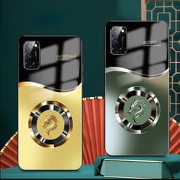 Ốp Lưng Kính Auro cho OPPO A52/ A92 –Sáng Bóng - Sang Trọng - Viền Dẻo - Họa Tiết Good Luck 5