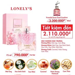 Nước hoa nữ Lonely's - SANG TRỌNG, TINH TẾ QUYẾN RŨ (75ML) - Mẫu mới 2026 2