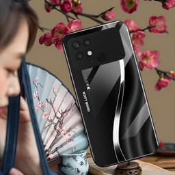 Ốp Lưng Kính Auro cho POCO C40 –Sáng Bóng - Sang Trọng - Viền Dẻo - Họa Tiết Good Luck 4