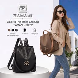 Balo Nữ Đi Học, Đi Chơi Chất Liệu Vải Dù Chống Thấm Đựng Máy Tính Bảng ZAMANI Có Tay Xách B0012 1