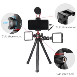 Chân Máy Tripod Bạch Tuộc Ulanzi MT-33 - Xoay 360 Độ, Tích Hợp Kẹp Điện Thoại Và Ngàm Hot Shoe, Tải Trọng 2kg 4