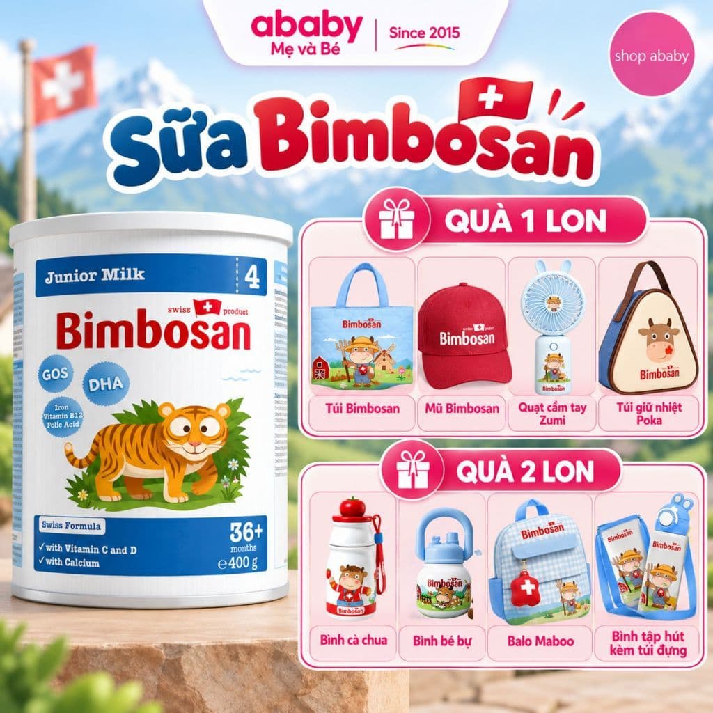 Sữa công thức Bimbosan Thụy Sĩ cho bé từ sơ sinh