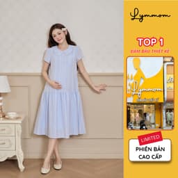Set Áo Và Váy Đầm Bầu Công Sở LYMMOM Thoáng Mát Form Đuôi Cá Váy Bầu Thu Đông Xinh Xắn VB216+AL004 1