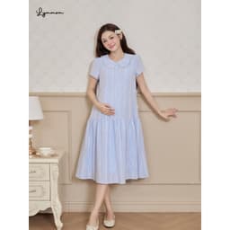 Set Áo Và Váy Đầm Bầu Công Sở LYMMOM Thoáng Mát Form Đuôi Cá Váy Bầu Thu Đông Xinh Xắn VB216+AL004 2