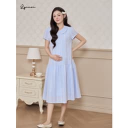 Set Áo Và Váy Đầm Bầu Công Sở LYMMOM Thoáng Mát Form Đuôi Cá Váy Bầu Thu Đông Xinh Xắn VB216+AL004 3