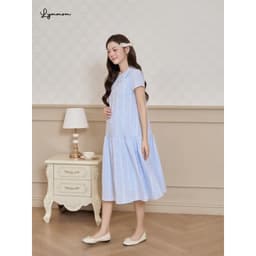 Set Áo Và Váy Đầm Bầu Công Sở LYMMOM Thoáng Mát Form Đuôi Cá Váy Bầu Thu Đông Xinh Xắn VB216+AL004 5