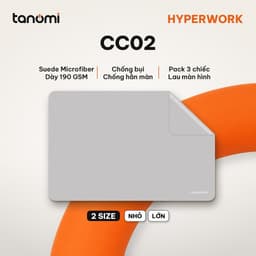 Khăn microfiber phủ bàn phím laptop HyperWork CC02 Hộp 3 chiếc Laptop 13-16 inch 190 GSM Chống hằn màn hình 1