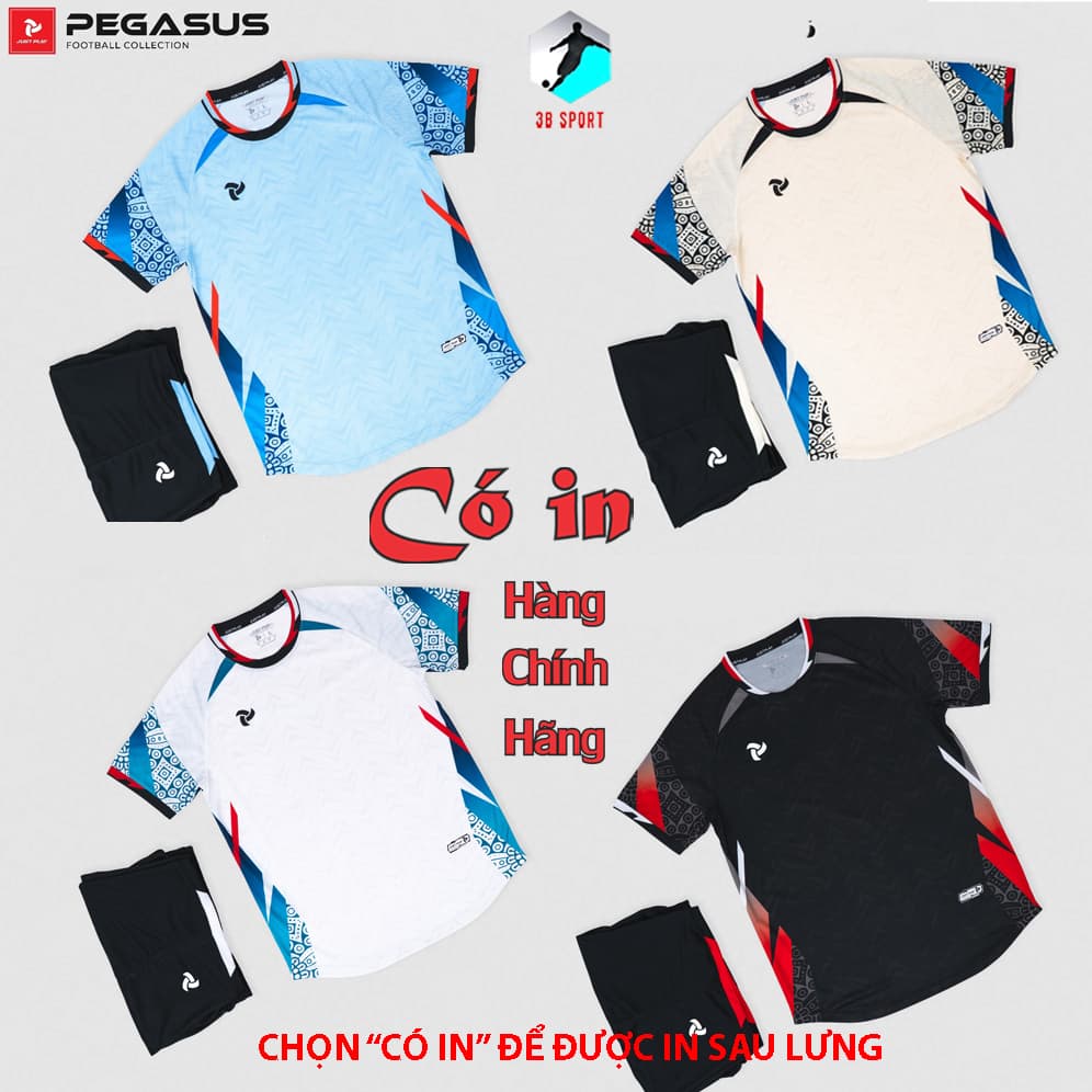 [Chính hãng JustPlay có in sau lưng] Quần áo bóng đá,đồ đá banh Pegasus nhiều màu Chất vải CSM cao cấp