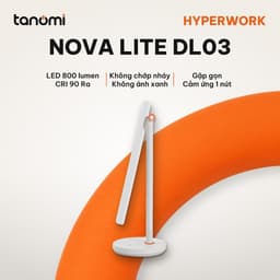 Đèn bàn HyperWork Nova Lite DL03 800 lumen 4000K Gấp gọn Không ánh sáng xanh Cảm ứng 1 nút Trắng 1