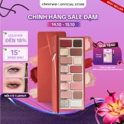 Bảng Phấn Mắt CHEERYEP 16 Ô Natural Star Đa Năng Dễ Dùng Chuẩn Màu Lâu Trôi Đa Dạng Bảng Màu Nhũ Lì 1