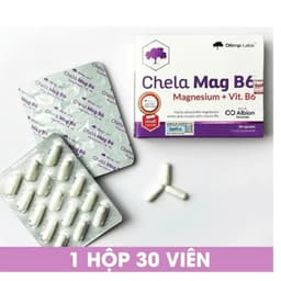Chela-Mag B6 (Hộp 30 viên)  bổ sung Magie,Vitamin B6 hỗ trợ giảm mệt mỏi tốt cho mẹ bầu và sau sinh> BUN BUN SHOP 20 5