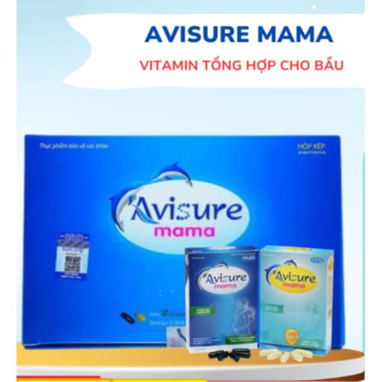 Avisure Mama  Hộp 60 Viên Vitamin Tổng Hợp Cho Bà Bầu.Bổ Sung DHA ,Acid Folic Vitamin  Các Khoáng Chất> BUN BUN SHOP 20