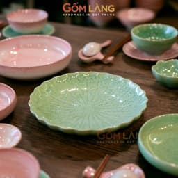 Bộ Bát Đĩa Hào Môn 46 Món Gốm Làng Bát Tràng Men Hỏa Biến Cao Cấp Cho Gia Đình 4-6 Người 5