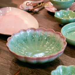 Bộ Bát Đĩa Hào Môn 46 Món Gốm Làng Bát Tràng Men Hỏa Biến Cao Cấp Cho Gia Đình 4-6 Người 9