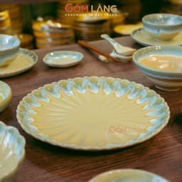 Bộ Bát Đĩa Hạ Lam 48 Món Gốm Làng Bát Tràng Men Hỏa Biến Cao Cấp Cho Gia Đình 4-6 Người An Toàn Sức Khỏe 5