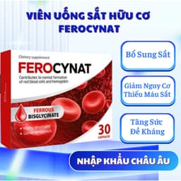 Ferocynat hộp 30 viên.bổ sung Sắt Hữu Cơ,Ngăn Ngừa Thiếu Máu phụ nữ chuẩn bị mang thai,đang mang thai> BUN BUN SHOP 20 1