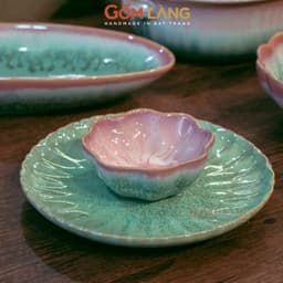 Bộ Bát Đĩa Hào Môn 22 Món Gốm Làng Bát Tràng Men Hỏa Biến Cao Cấp Cho Gia Đình 6-10 Người 3