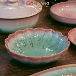 Bộ Bát Đĩa Hào Môn 22 Món Gốm Làng Bát Tràng Men Hỏa Biến Cao Cấp Cho Gia Đình 6-10 Người 8