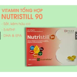 Nutristill 90 (hộp 30 viên) Vitamin Bầu,Bổ Sung Acid Folic,DHA,EPA,Vitamin Cho Mẹ Mang Thai,Cho Con Bú> BUN BUN SHOP 20 3