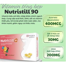 Nutristill 90 (hộp 30 viên) Vitamin Bầu,Bổ Sung Acid Folic,DHA,EPA,Vitamin Cho Mẹ Mang Thai,Cho Con Bú> BUN BUN SHOP 20 1