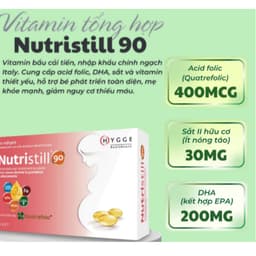 Nutristill 90 (hộp 30 viên) Vitamin Bầu,Bổ Sung Acid Folic,DHA,EPA,Vitamin Cho Mẹ Mang Thai,Cho Con Bú> BUN BUN SHOP 20 6