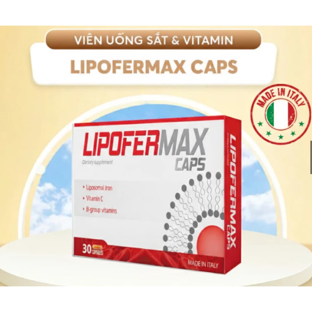 Lipofermax Caps Hộp 30viên. Bổ sung Sắt, Acid Folic và Vitamin C, B5, B6, B12 cho Bà bầu và Mẹ sau sinh> BUN BUN SHOP 20