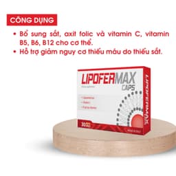Lipofermax Caps Hộp 30viên. Bổ sung Sắt, Acid Folic và Vitamin C, B5, B6, B12 cho Bà bầu và Mẹ sau sinh> BUN BUN SHOP 20 1