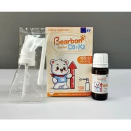 Bearbon Babies D3+K2 - Bổ sung Vitamin D3 K2, Hỗ trợ hấp thu Canxi, phát triển xương, não bộ Bé> BUN BUN SHOP 20 4