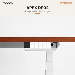 Bàn nâng hạ HyperWork Apex DP02 2 động cơ 3 stage Tải 100 kg Nâng 62-128 cm bàn đứng làm việc bàn nâng hạ điện 2