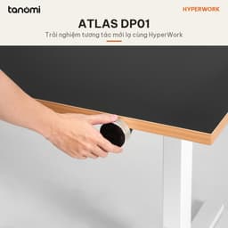 Khung bàn nâng hạ HyperWork Atlas DP01 2 động cơ Tải 120 kg Nâng 60-126 cm Điều khiển xoay chân bàn nâng hạ 4