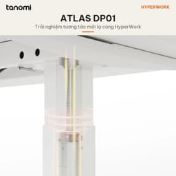 Khung bàn nâng hạ HyperWork Atlas DP01 2 động cơ Tải 120 kg Nâng 60-126 cm Điều khiển xoay chân bàn nâng hạ 5