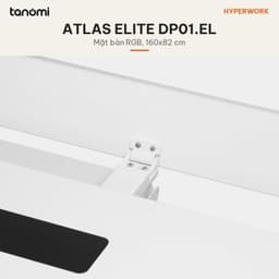 Bàn nâng hạ HyperWork Atlas Elite DP01.EL 2 động cơ Mặt 160x82 cm LED RGB Inline Power bàn đứng làm việc 2