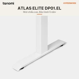 Bàn nâng hạ HyperWork Atlas Elite DP01.EL 2 động cơ Mặt 160x82 cm LED RGB Inline Power bàn đứng làm việc 8