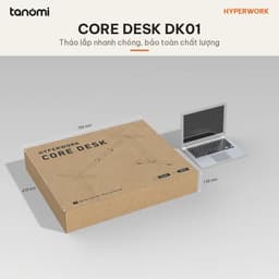 Bàn văn phòng khung thép HyperWork Core Desk DK01 Mặt 1m2 1m4 Tải 80 kg Khung thép Khung chỉnh dài 6