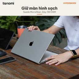 Khăn microfiber phủ bàn phím laptop HyperWork CC02 Hộp 3 chiếc Laptop 13-16 inch 190 GSM Chống hằn màn hình 4