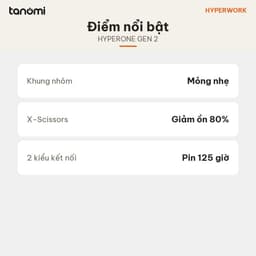 Bàn phím không dây HyperWork HyperOne Gen 2 Khung nhôm Bluetooth 5.1 295 gram Nhỏ gọn Kết nối 4 thiết bị Đen 6