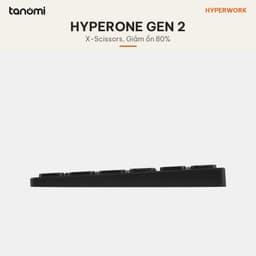 Bàn phím không dây HyperWork HyperOne Gen 2 Khung nhôm Bluetooth 5.1 295 gram Nhỏ gọn Kết nối 4 thiết bị Đen 3