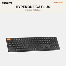 Bàn phím không dây HyperWork HyperOne Gen 3 Plus Fullsize 108 phím Full nhôm Mỏng 10 mm 3 chế độ kết nối Có phím số 3