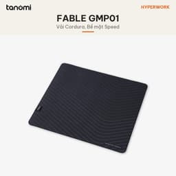 Pad chuột gaming HyperWork Fable Size L 45 cm và XL 90 cm Dày 5 mm Vải Cordura Chống nước Bề mặt Speed 6