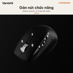 Chuột không dây HyperWork Macro MS02 DPI 6000 9 nút gán chức năng Pin 750 mAh Có màn hình trên thân Đen 4