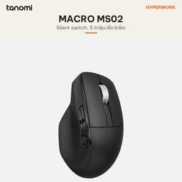 Chuột không dây HyperWork Macro MS02 DPI 6000 9 nút gán chức năng Pin 750 mAh Có màn hình trên thân Đen 2