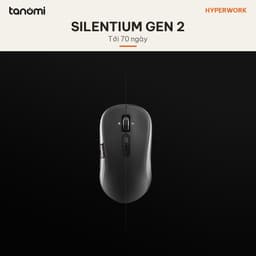 Chuột không dây HyperWork Silentium Gen 2 MS01.G2 Con lăn ngang Pin 70 ngày DPI 4800 Click im lặng 3 thiết bị 8