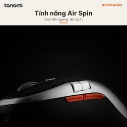 Chuột không dây HyperWork Silentium Gen 2 MS01.G2 Con lăn ngang Pin 70 ngày DPI 4800 Click im lặng 3 thiết bị 4
