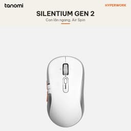 Chuột không dây HyperWork Silentium Gen 2 MS01.G2 Con lăn ngang Pin 70 ngày DPI 4800 Click im lặng 3 thiết bị 2
