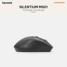 Chuột không dây HyperWork Silentium MS01 Công thái học Click im lặng Pin 300 giờ Kết nối 3 thiết bị DPI 2400 3