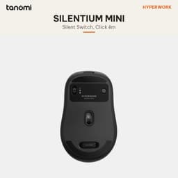 Chuột không dây HyperWork Silentium Mini MS01M Click im lặng 2 chế độ kết nối DPI 1600 Nhỏ gọn chuột văn phòng 2